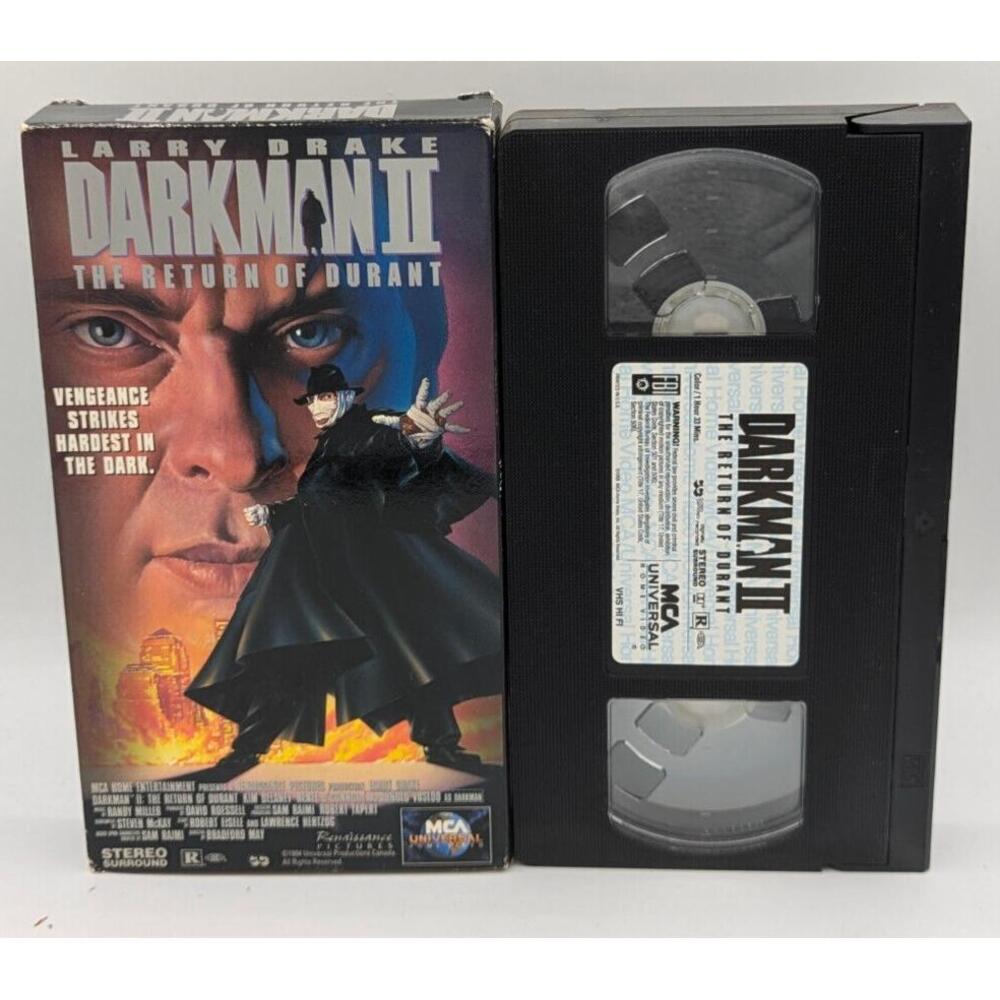 Darkman 2: Return of Durant (VHS, 1995) superhero sci-fi w/ Larry Drake, MCA, VG